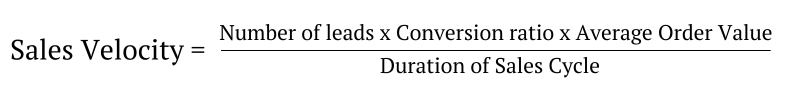 Sales Velocity formule