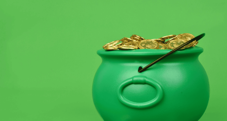 pot met gouden dukaten