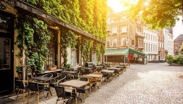 Terras Belgie winkel