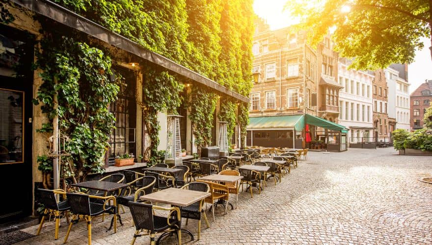 Terras Belgie winkel