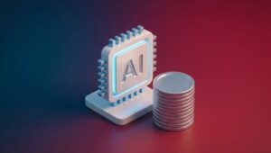 AI chip with coins