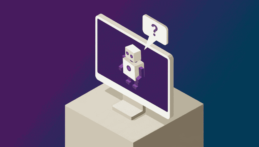 AI assistant robot screen